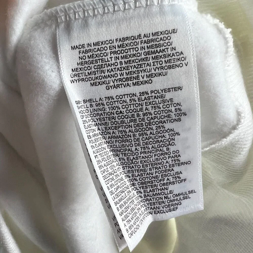 The North Face Hoodie Mens L White Outdoor Together Colorful Adventure Orange - Picture 4 of 5